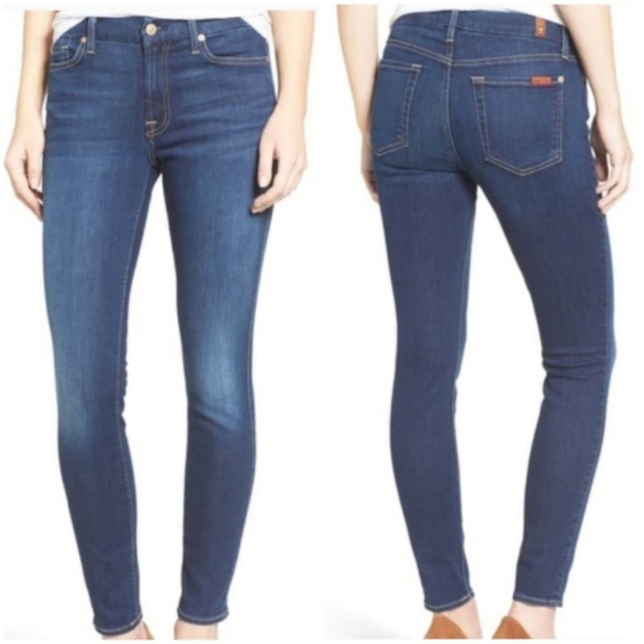 7 For All Mankind Denim - 🍒EUC🍒 7 FOR ALL MANKIND SKINNY JEANS